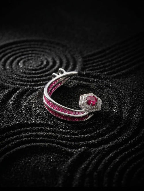 925 sterling silver sculptural ear cuff contemporary arc design